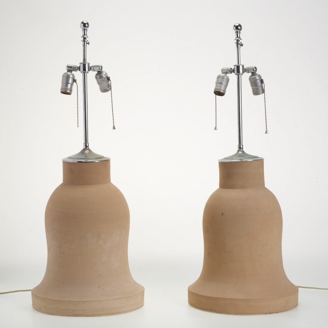 Pair Benjamin Hubert style ceramic table lamps (1 of 7)