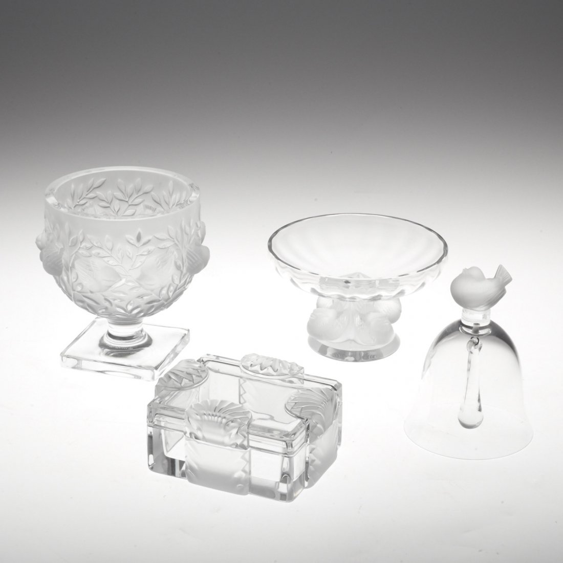 (4) Lalique small crystal accessories (1 of 7)