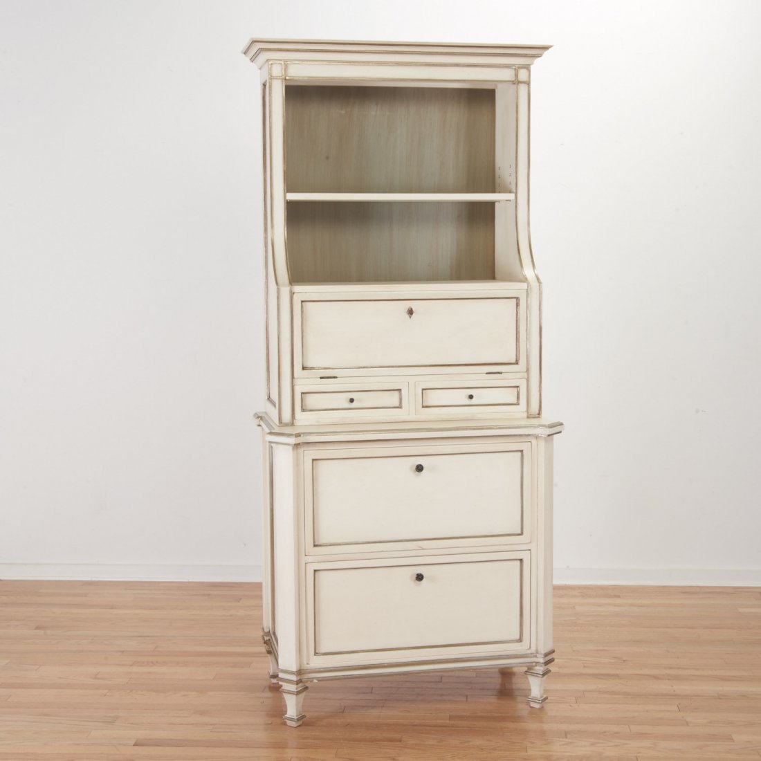 Mark Hampton paint decorated bookcase cabinet (1 of 7)