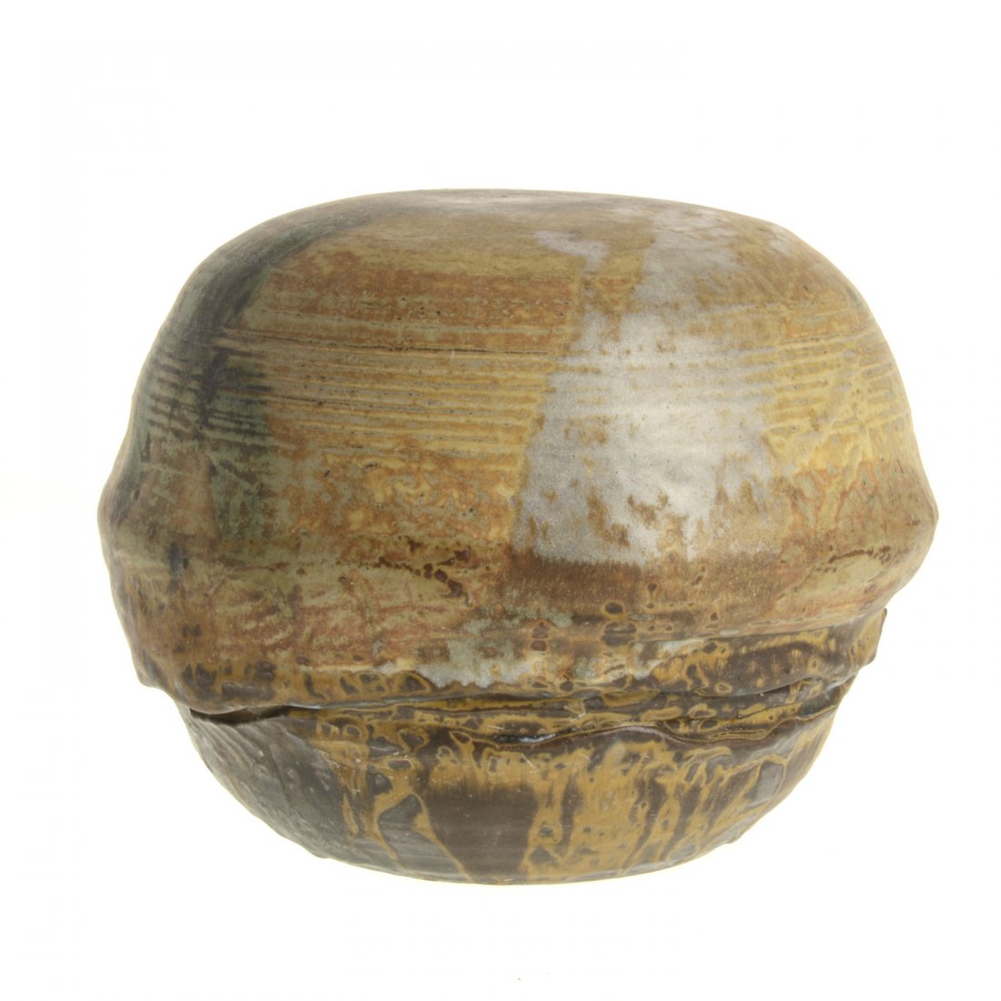 Large Takaezu stoneware Moonpot with rattle (1 of 5)