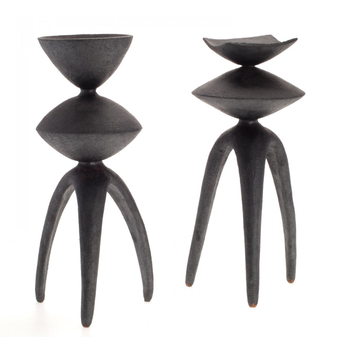 Attrib. to Hans Coper, (2) pottery sculptures (1 of 5)