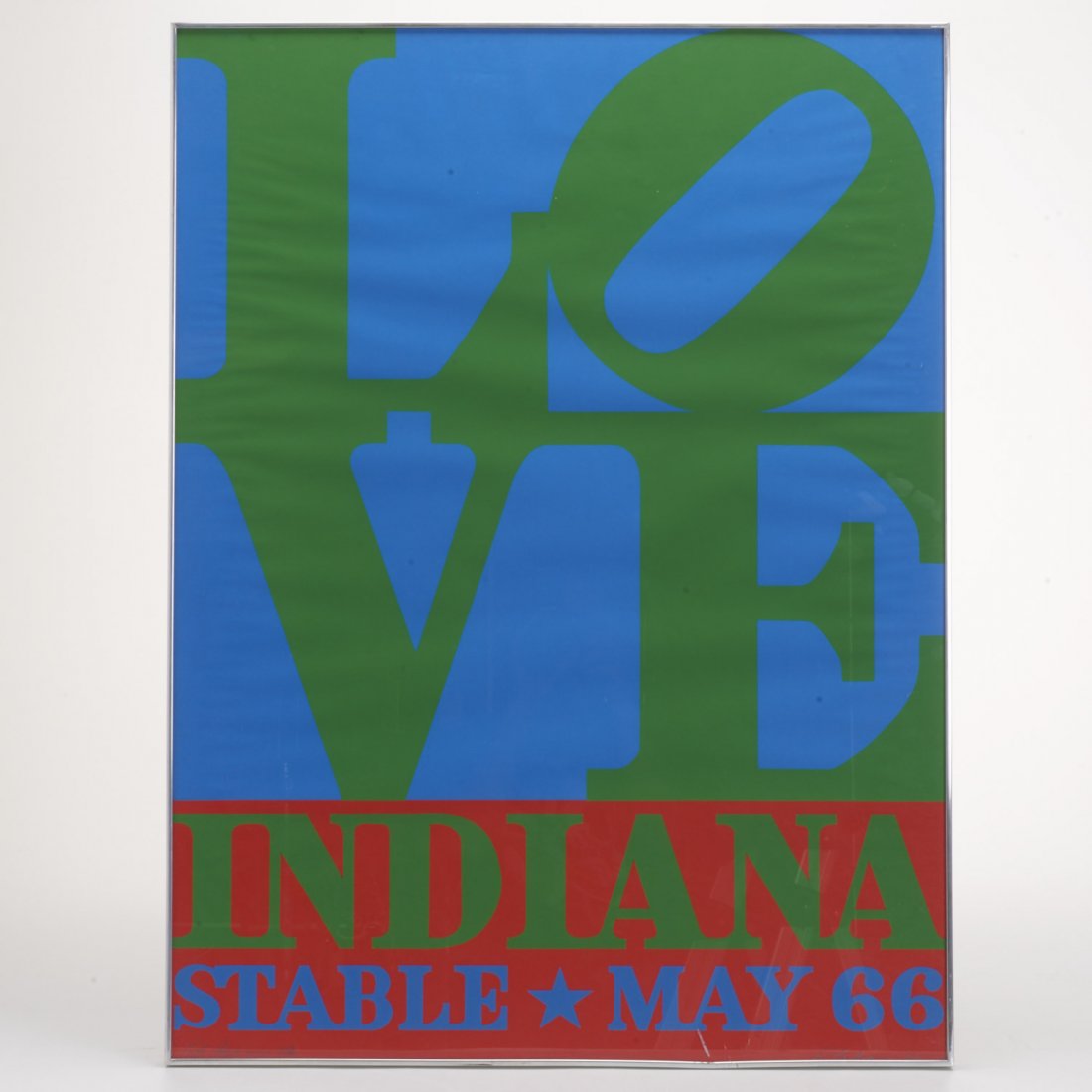 Robert Indiana, signed color screen print (1 of 4)
