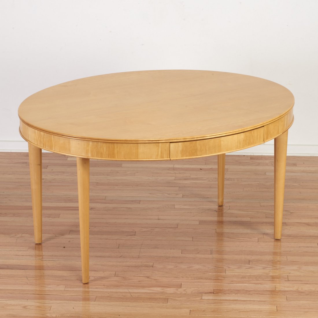 Annabelle Selldorf blonde wood center table (1 of 5)