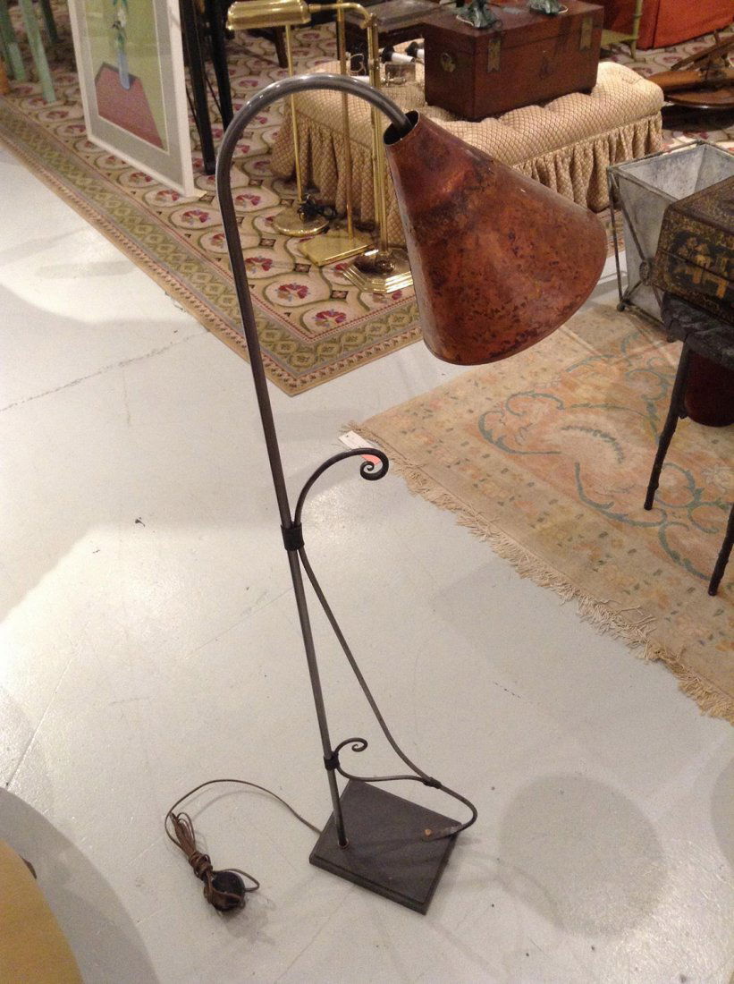 Collin Designs hammered copper floor lamp (1 of 2)