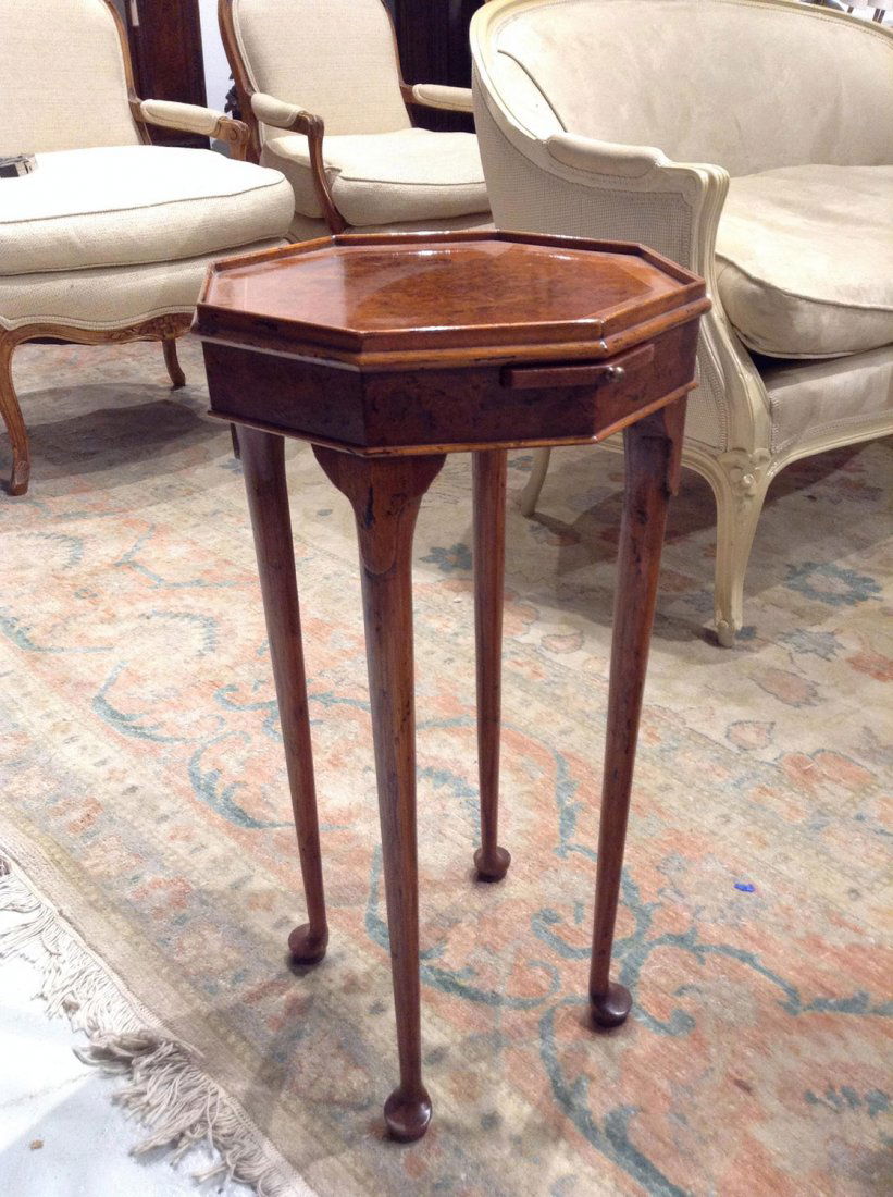 Georgian style octagonal top side table (1 of 2)
