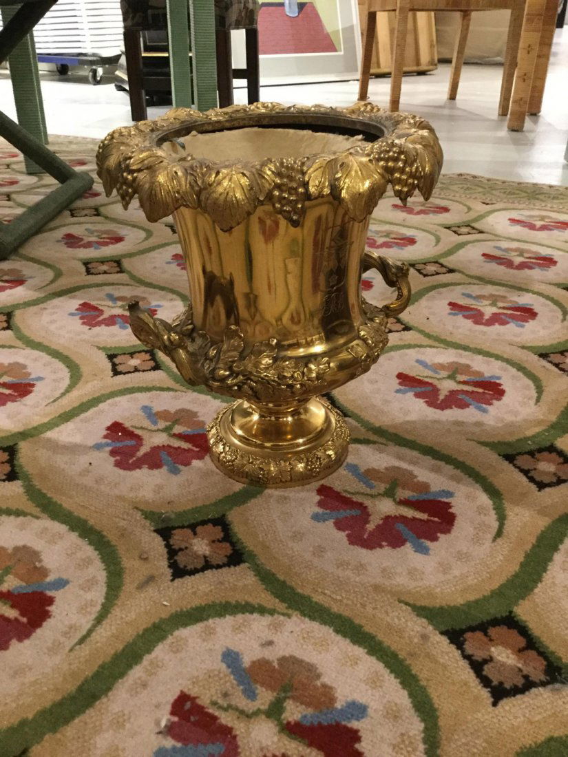 English vermeil silver plated champagne bucket (1 of 2)