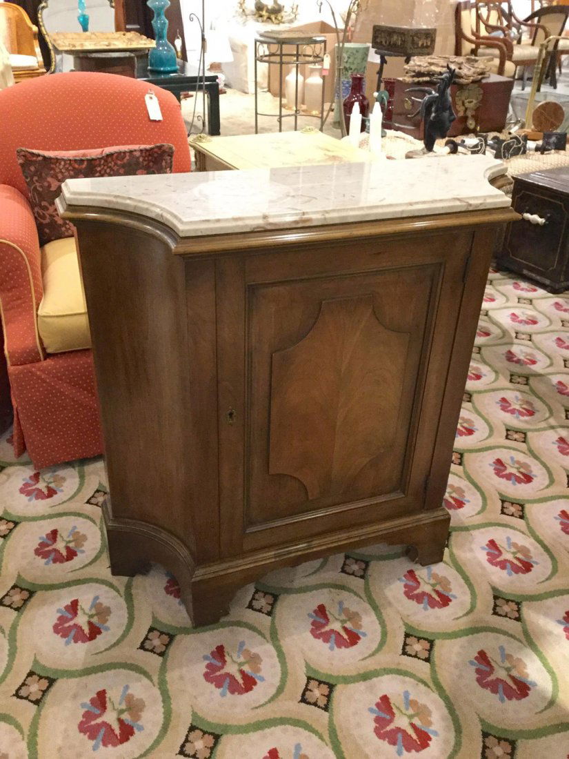Baker marble top side cabinet (1 of 5)