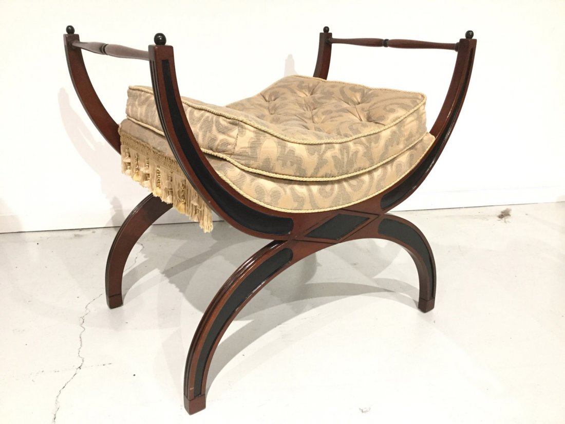 Regency style curule bench (1 of 3)