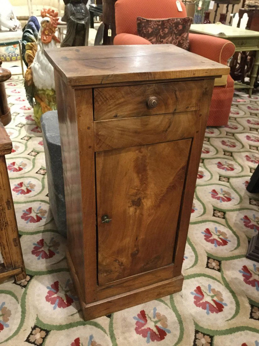 Biedermeier walnut night table (1 of 4)