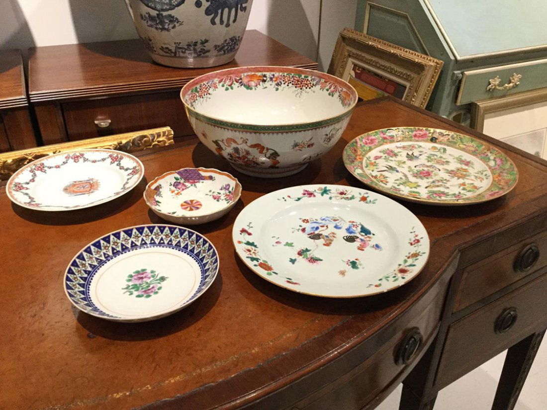 Group (6) Chinese Export porcelains (1 of 4)