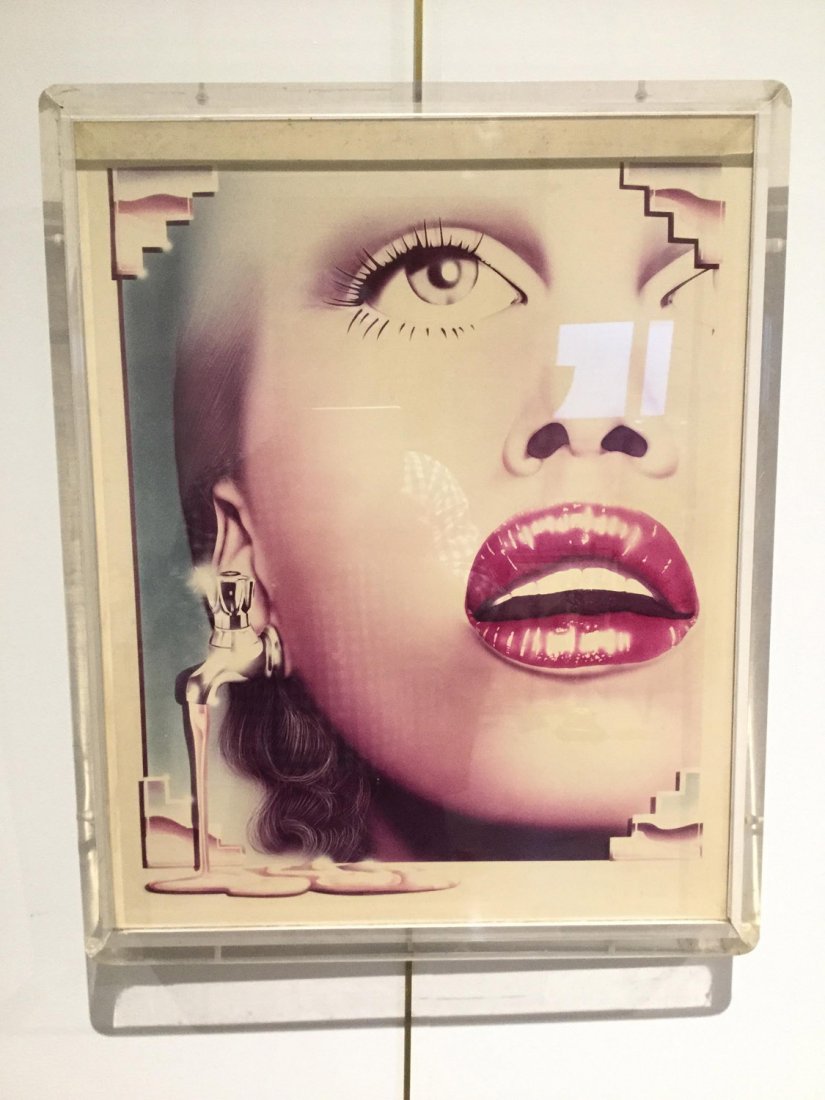 A.R. Daniels, photo print in lucite frame: A.R. Daniels, photo print in lucite frame, Manner of Rosenquist, 18.5"h x 15"w (sight)