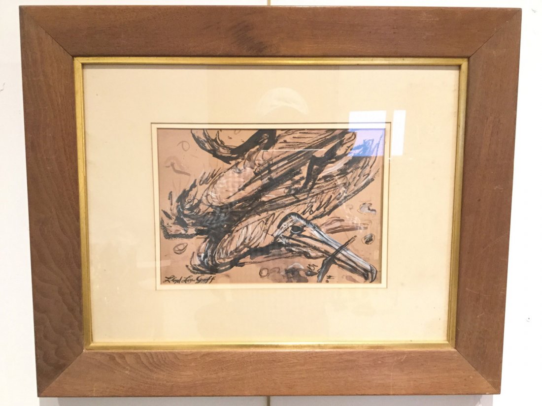 Lloyd Lozes Goff, ink/watercolor on paper (1 of 4)