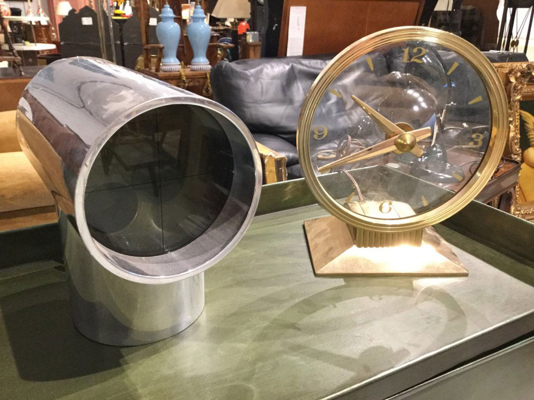 Aurora and Jefferson metal table clocks (1 of 6)