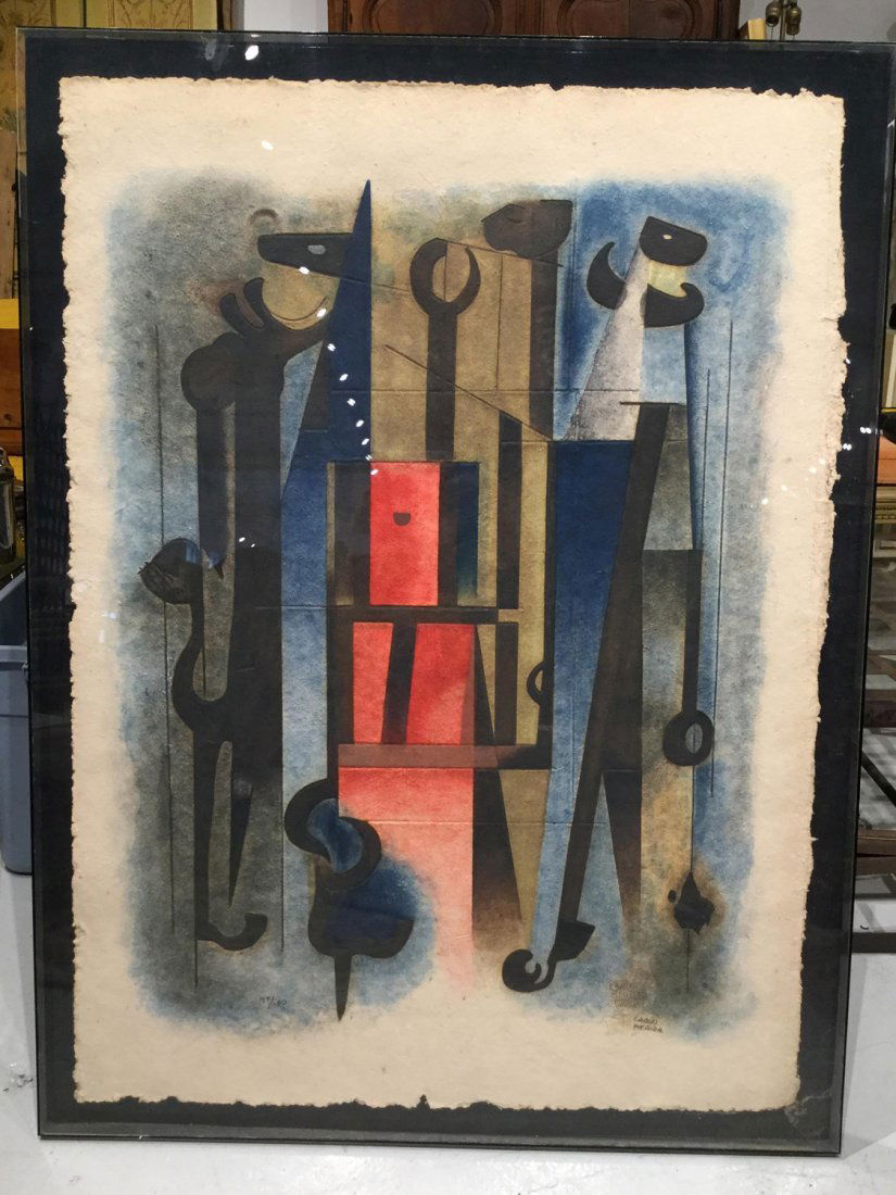 Carlos Merida, large signed print (1 of 6)