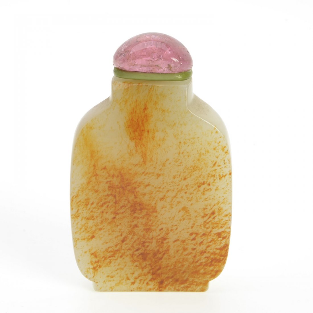 Chinese russet and white jade snuff bottle (1 of 4)
