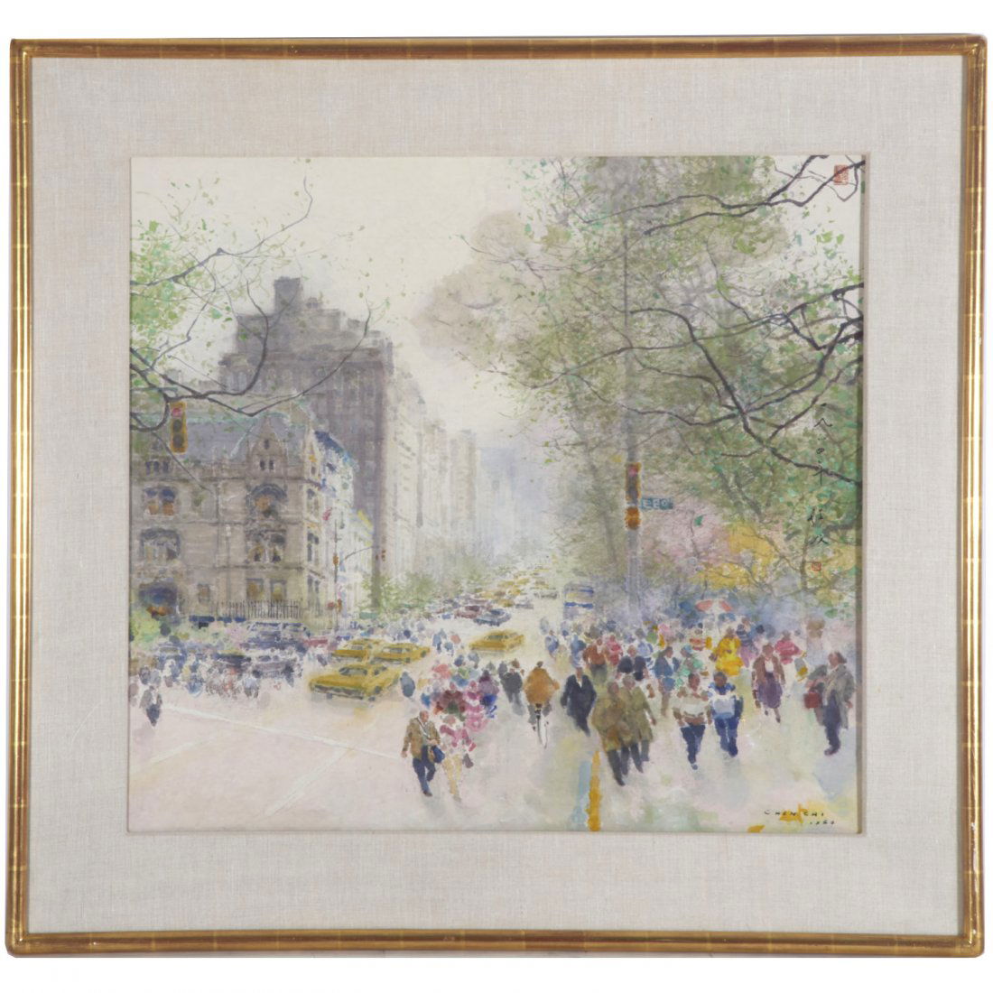 Chen Chi, large watercolor painting (1 of 6)