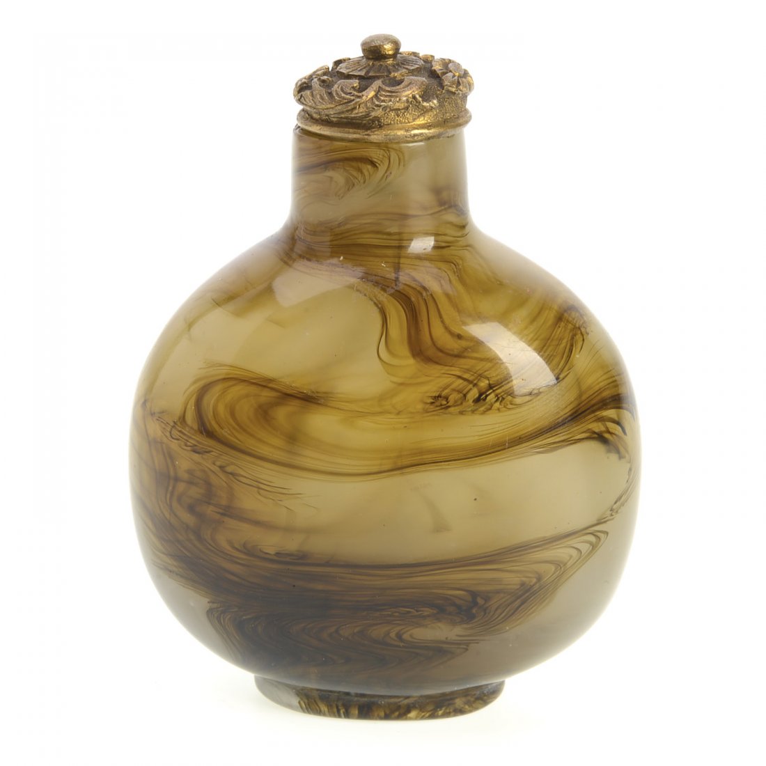 Chinese shadow agate snuff bottle (1 of 4)