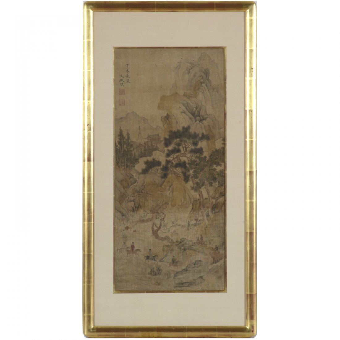 Asian School, painting on paper (1 of 6)