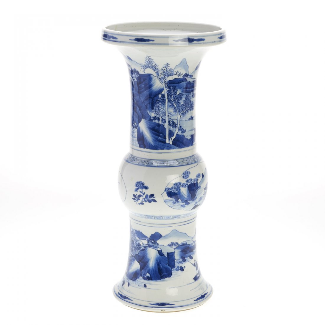 Chinese blue and white beaker Gu vase (1 of 7)