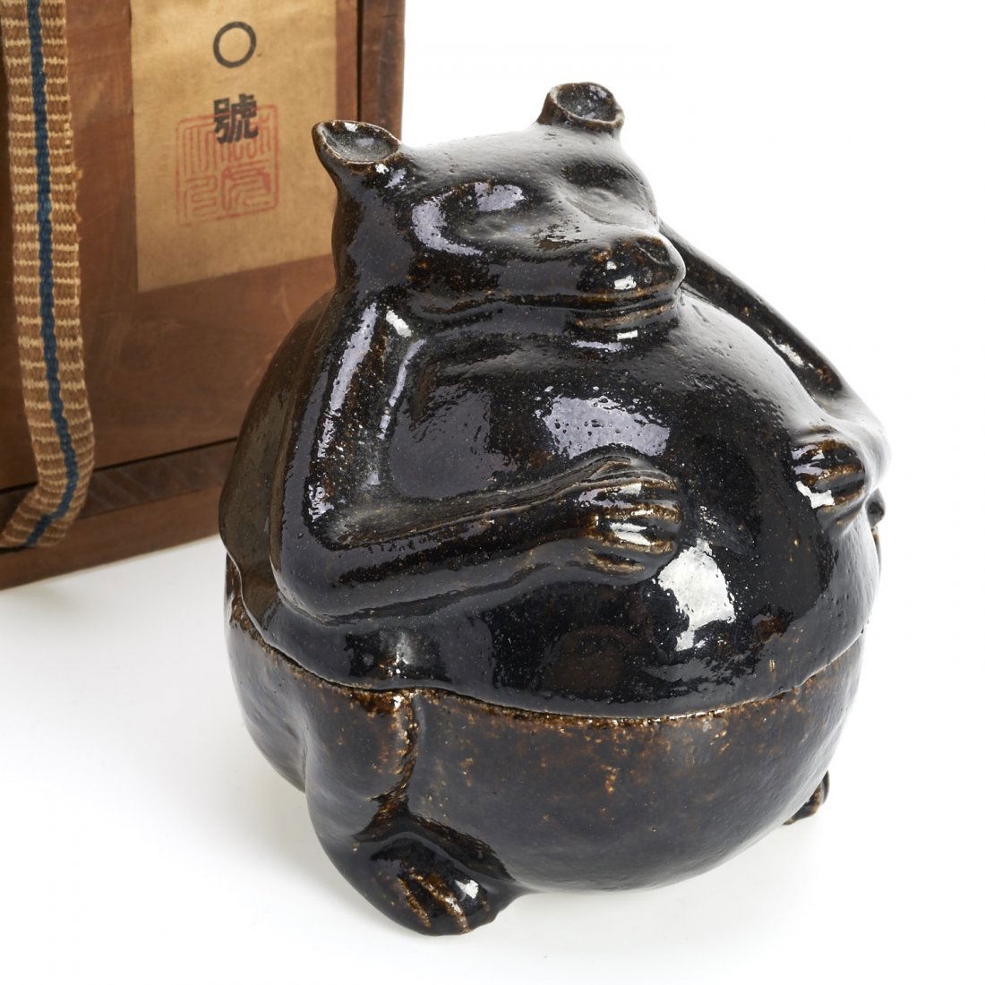 Raku earthenware censer by Kichizaemon VII (1 of 8)