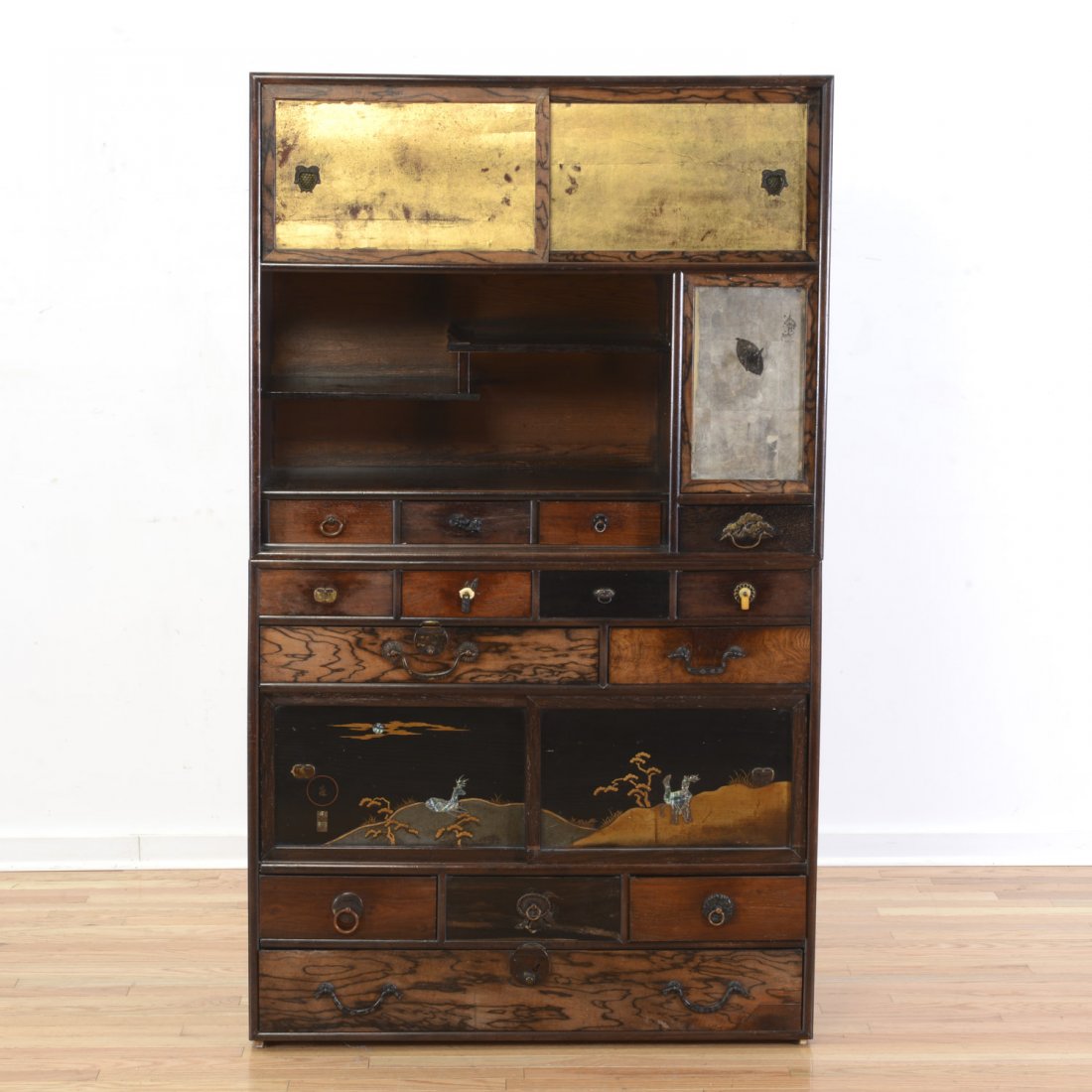 Nice Antique Japanese specimen wood tansu (1 of 10)