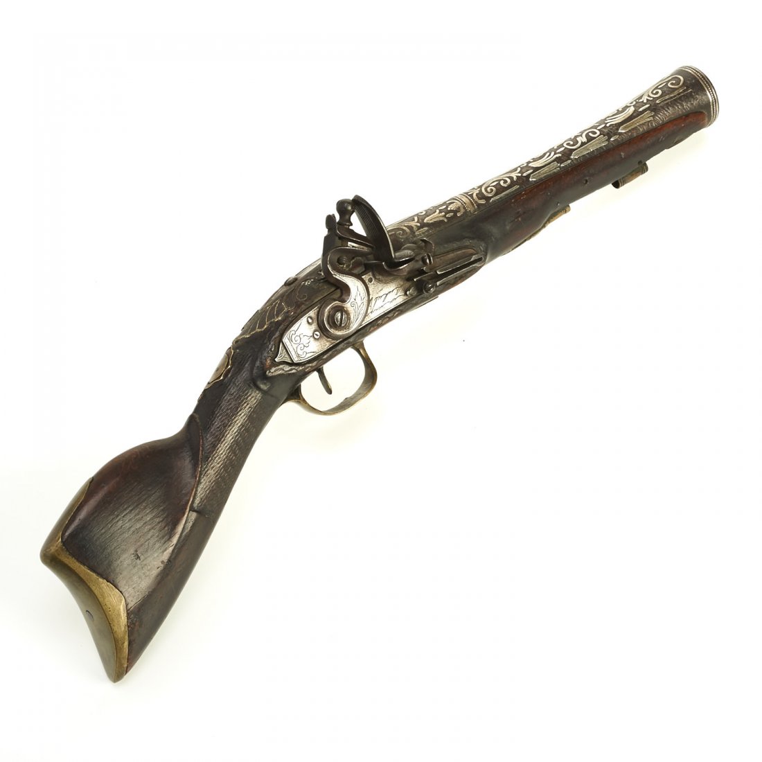 Antique Ottoman silver inlaid blunderbuss (1 of 7)