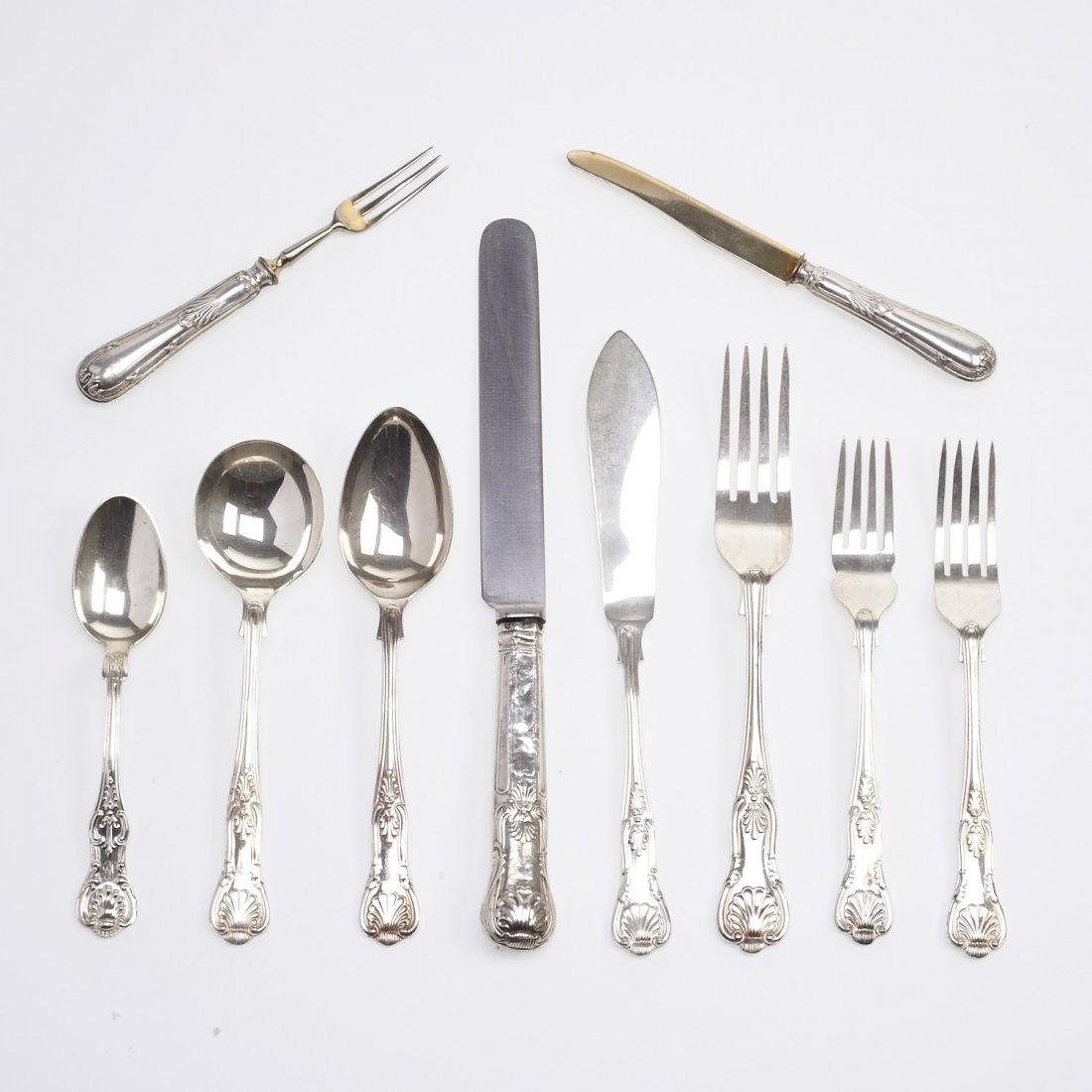 English sterling King flatware service (1 of 7)