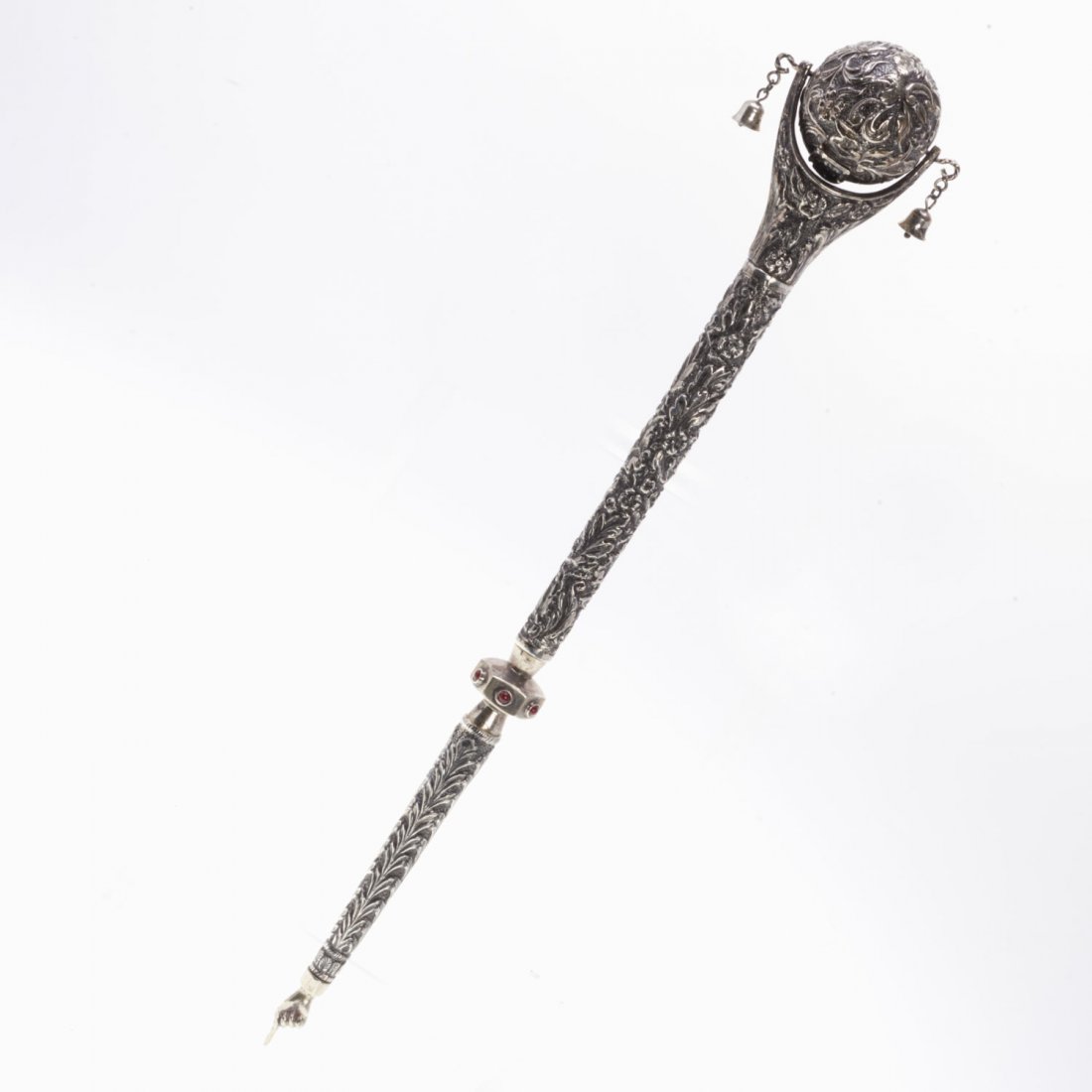 Antique Continental silver Torah pointer (1 of 7)