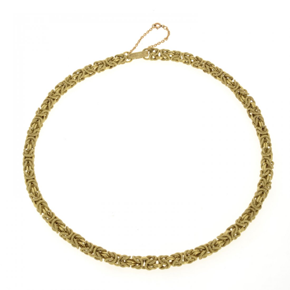 18k gold loop in loop chain necklace (1 of 5)