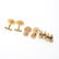 Group gentleman's 14k and gold metal cufflinks - 5