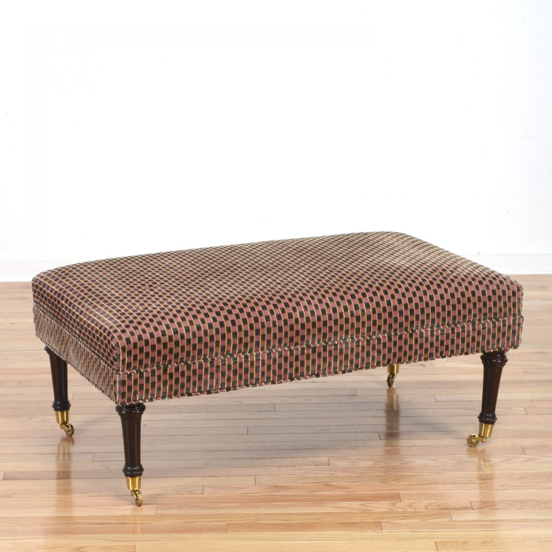 George Smith velvet upholstered ottoman bench (1 of 4)
