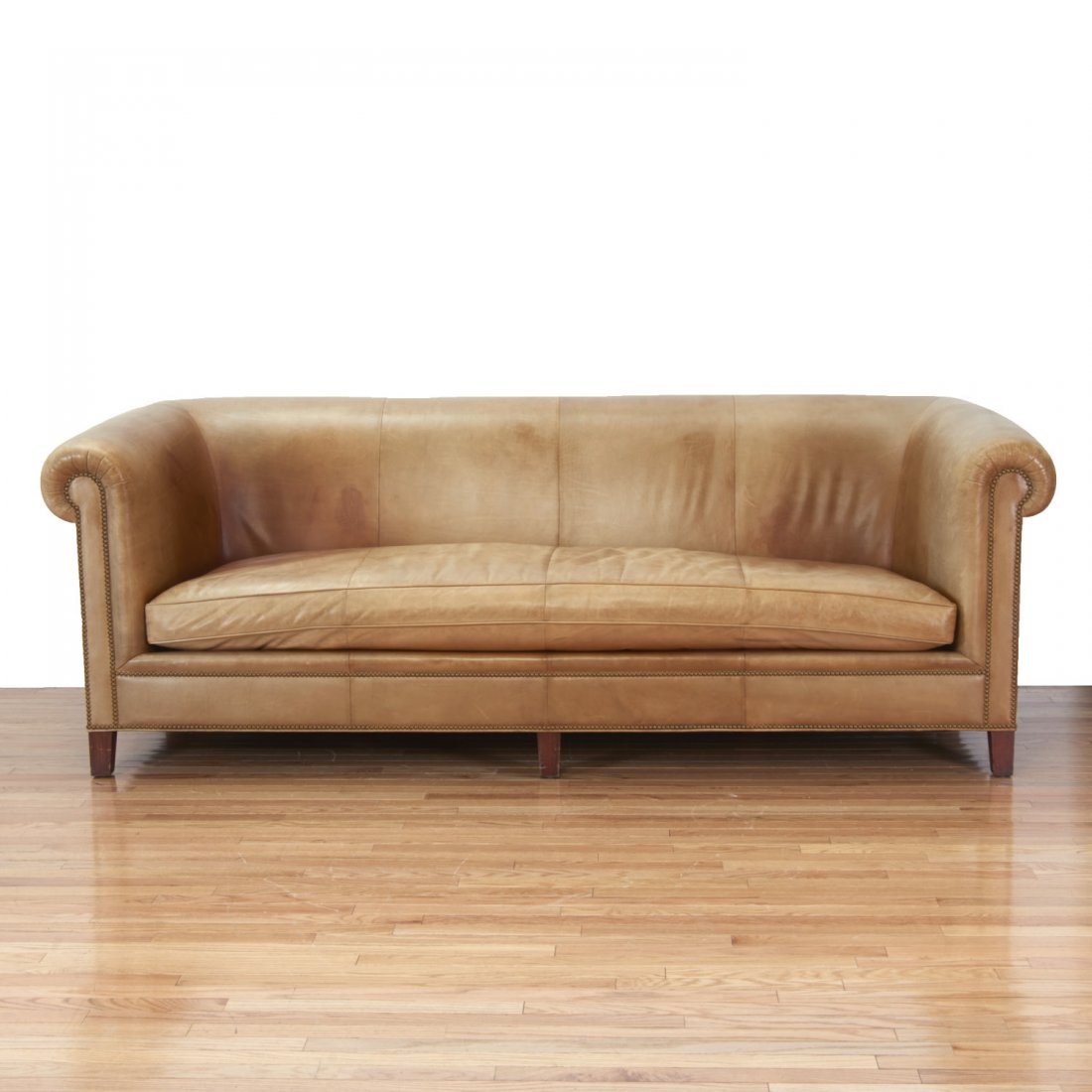 Custom leather closed-nail sofa, Doreen Interiors (1 of 8)