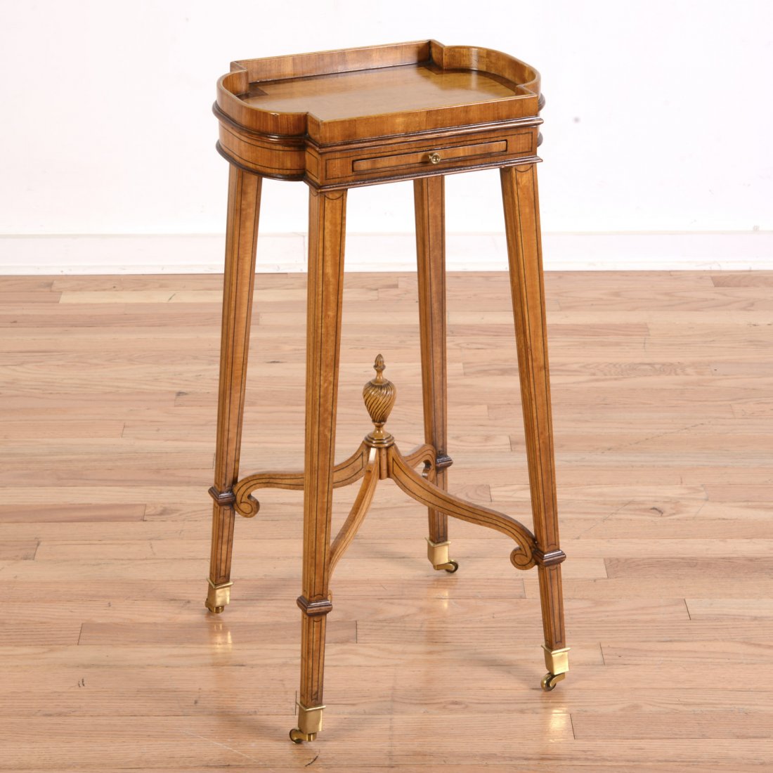 George III style inlaid mahogany kettle stand (1 of 7)
