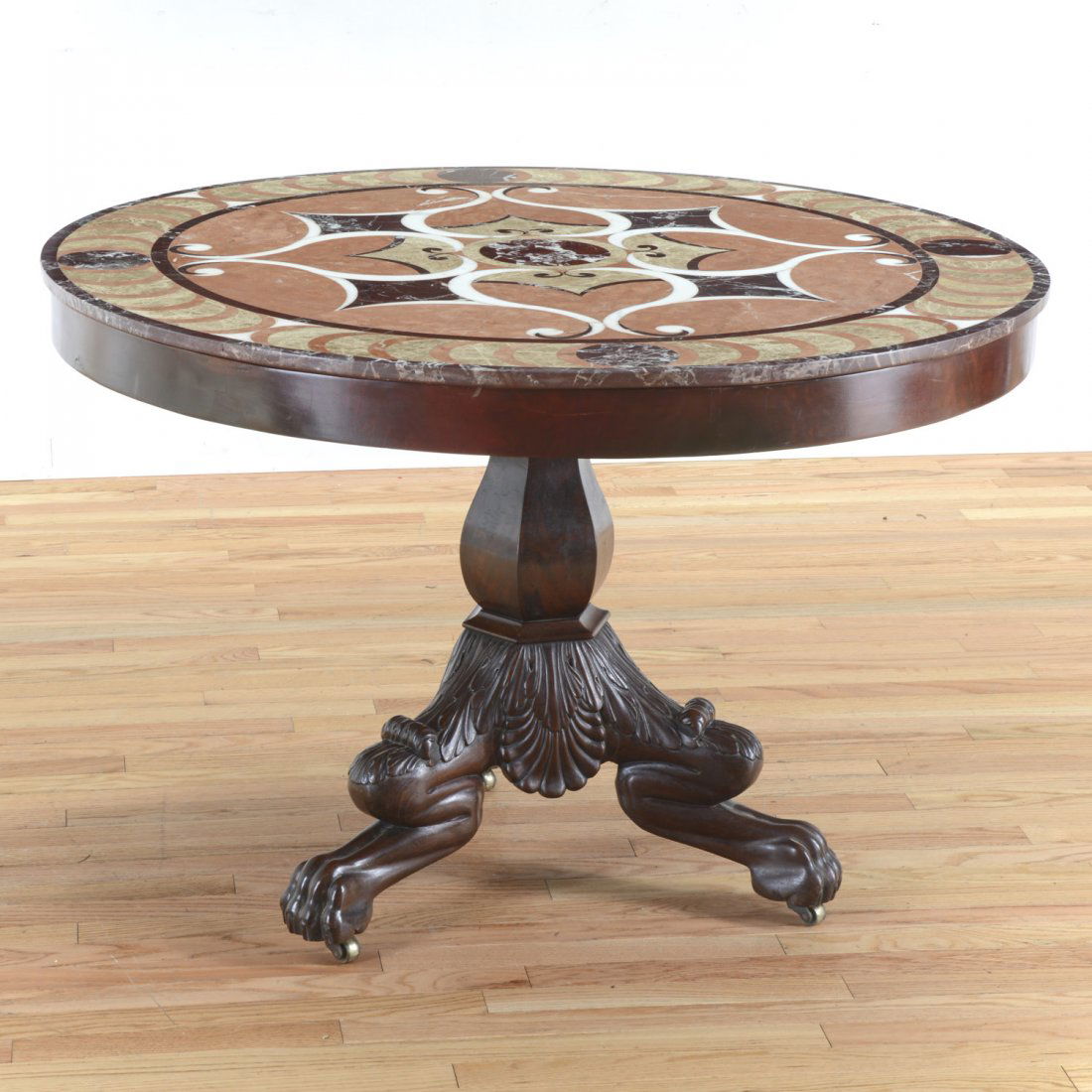 William IV specimen marble top mahogany table (1 of 6)