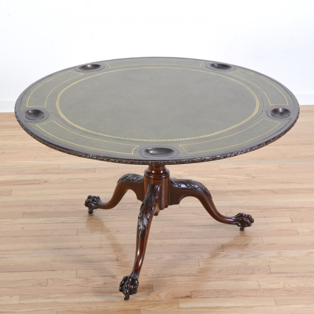 George III style mahogany tilt top games table (1 of 7)