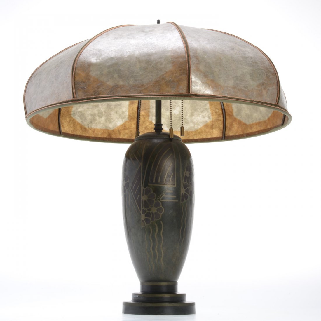 Art Deco patinated table lamp by A. Desgranges (1 of 7)