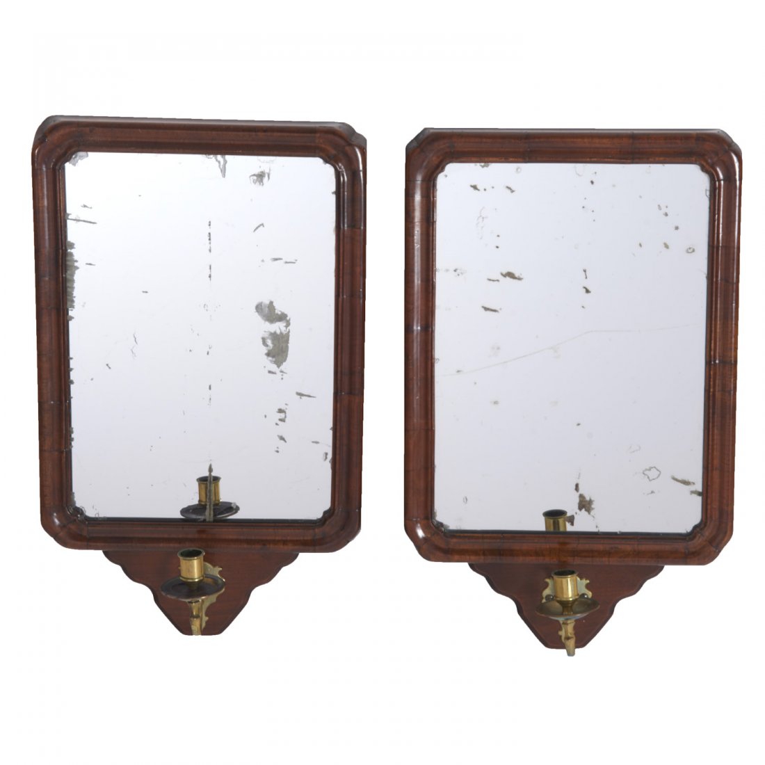 Pair George II walnut girandole mirrors (1 of 6)