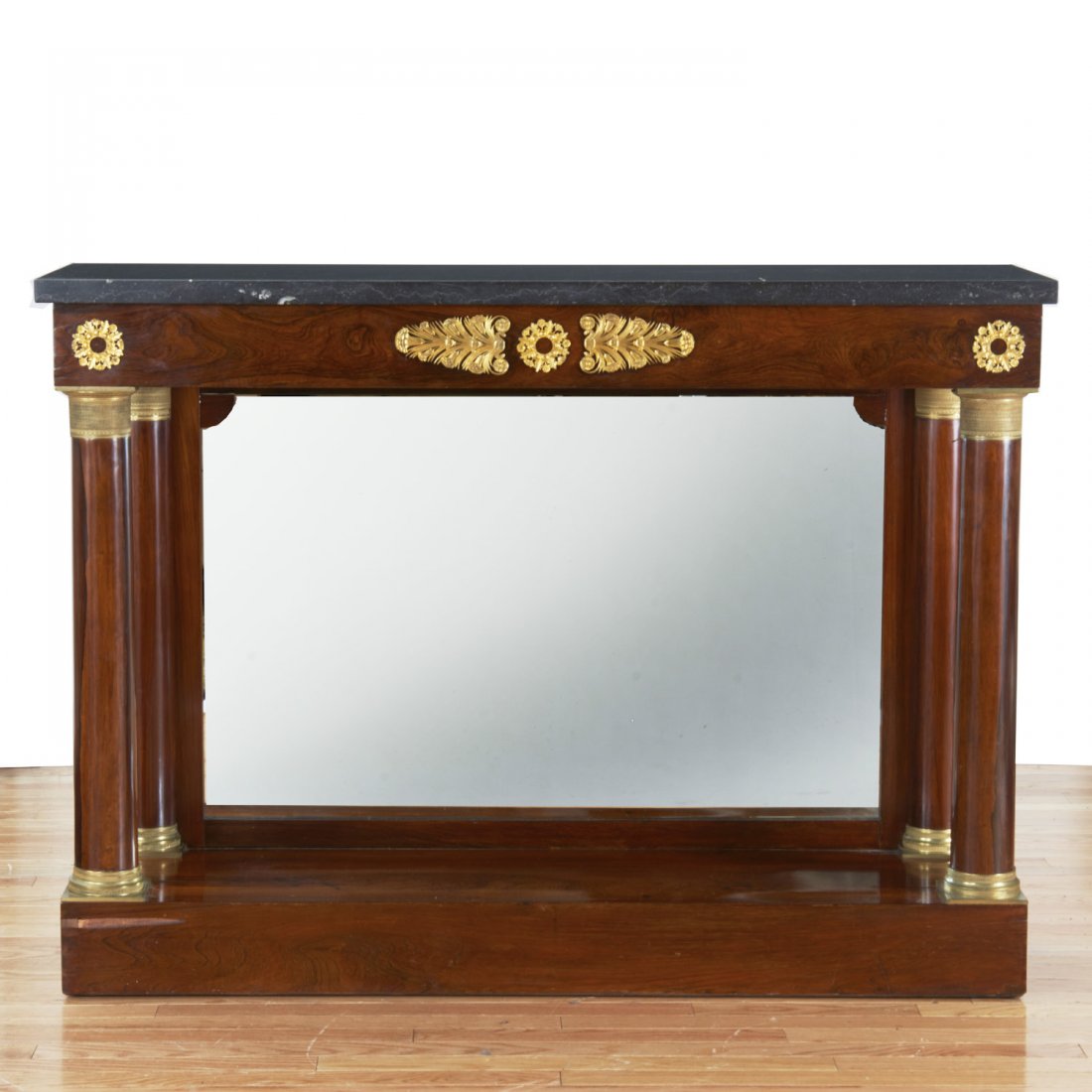 Empire mahogany marble top pier table (1 of 7)