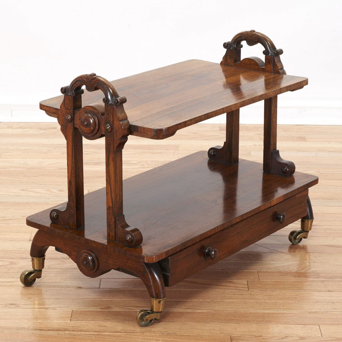 Victorian walnut Canterbury table (1 of 6)
