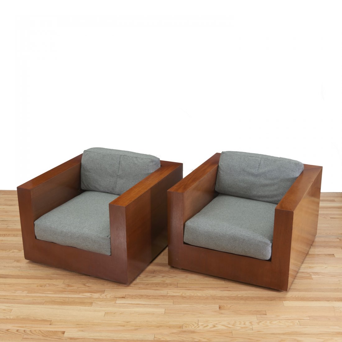 Pair Ralph Lauren "Modern Metropolis" club chairs (1 of 7)