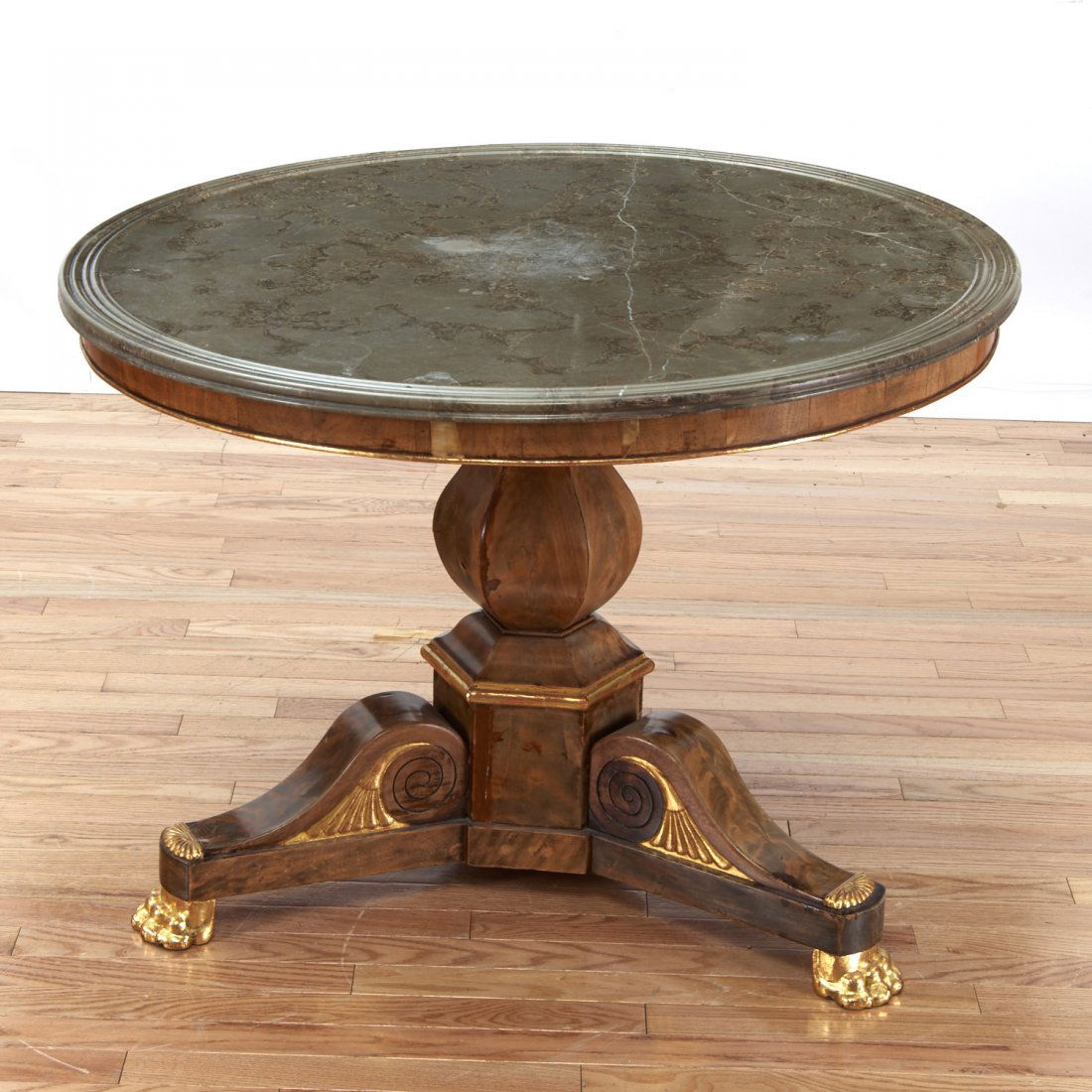 Empire marble top center table (1 of 8)
