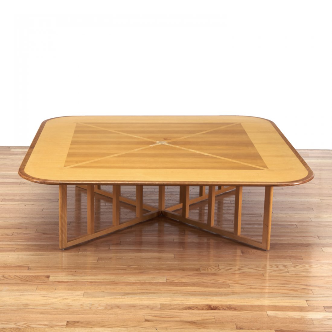 Modernist inlaid coffee table by Gwathmey & Siegel (1 of 7)