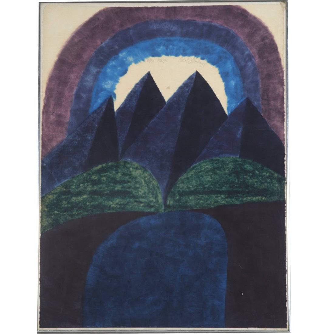 Carol Summers, color woodcut (1 of 5)