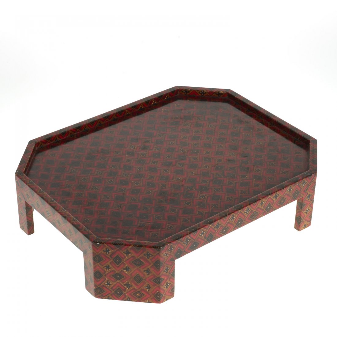 Karl Springer Batik lacquered tray (1 of 5)