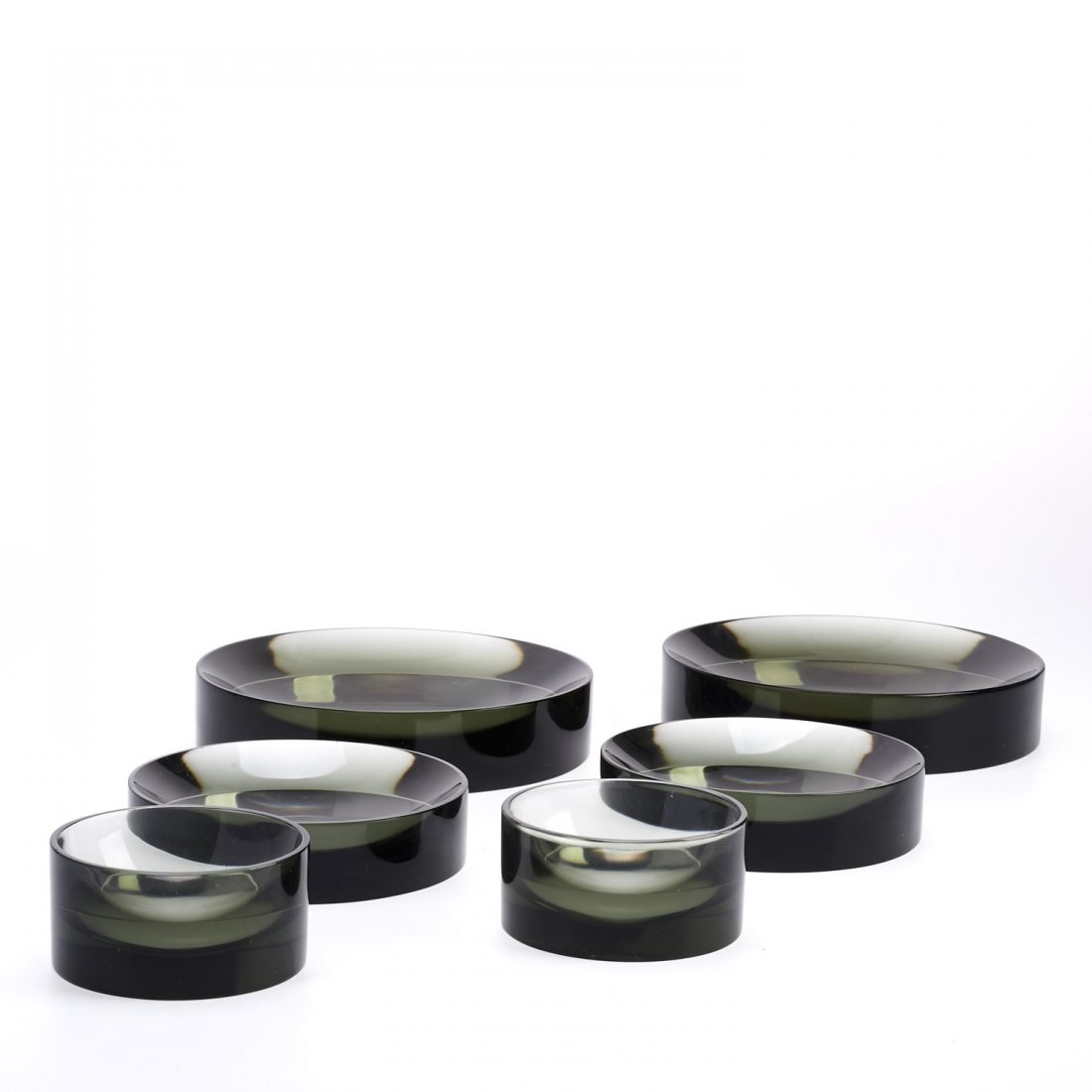 (6) Glass nesting bowls attr. Richard Jungell (1 of 5)