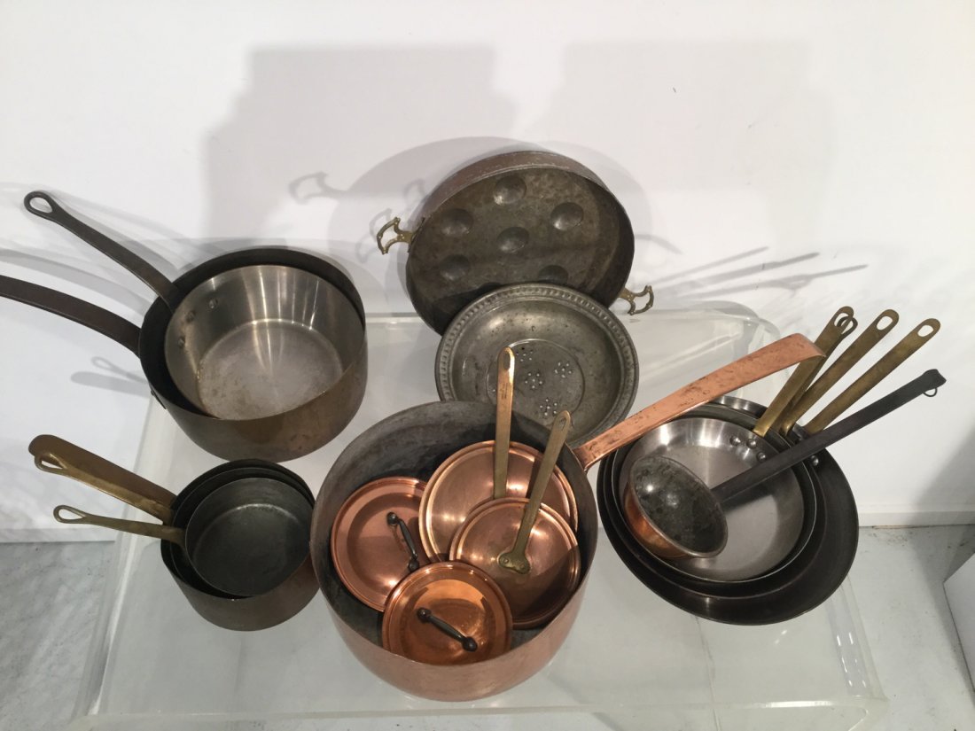 Nice collection French copper cookware (1 of 9)