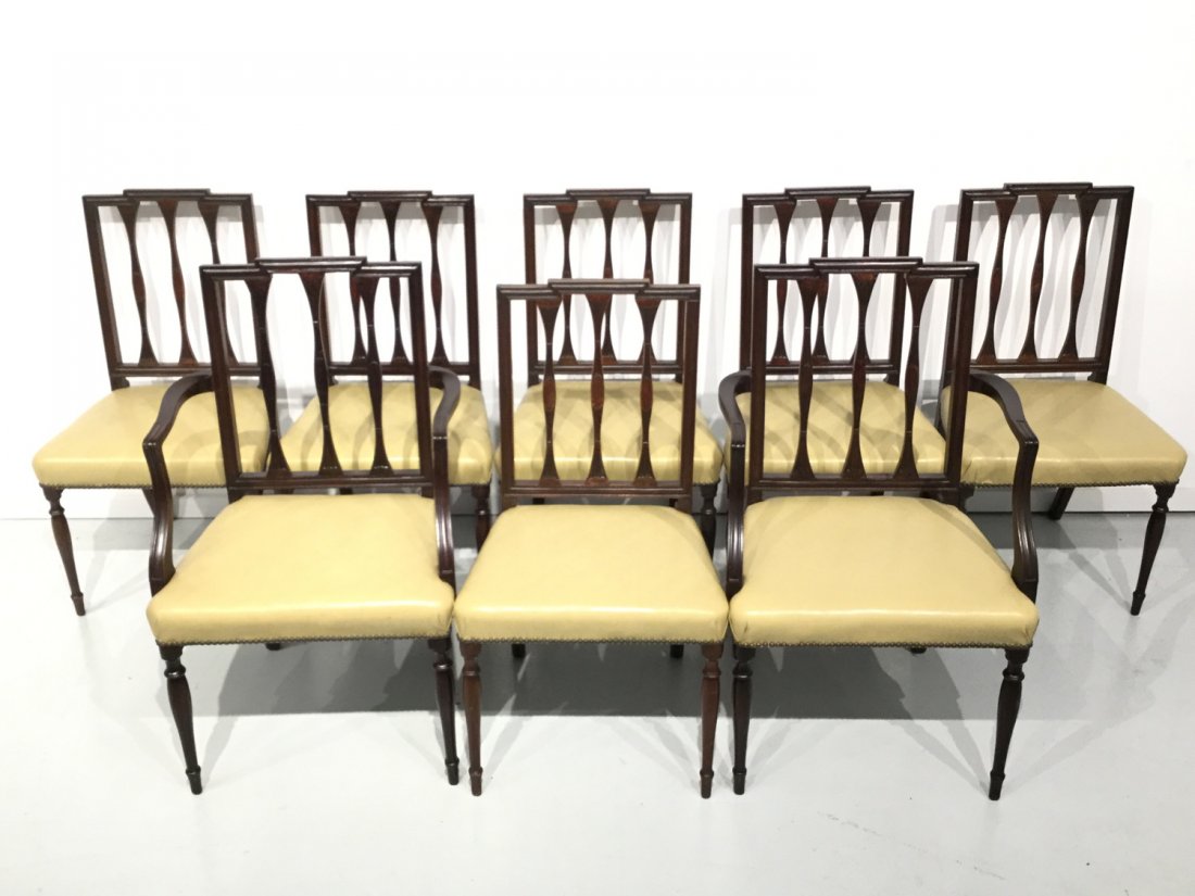 Set (8) George III style mahogany dining chairs (1 of 6)