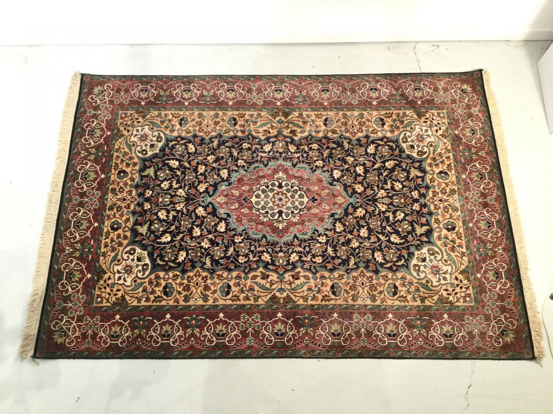 Persian silk rug (1 of 7)