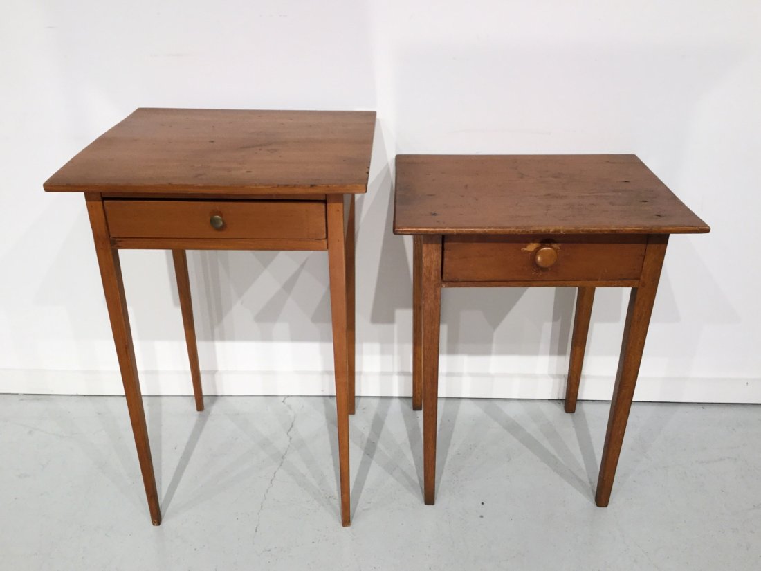 (2) American Primitive one-drawer stands (1 of 9)
