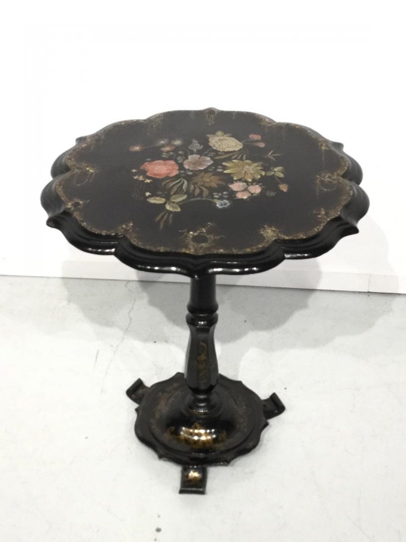 Victorian papier mache tilt top table (1 of 6)